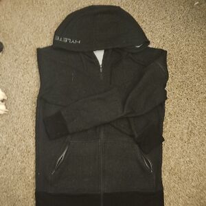 Men's Hylete Full Zip Black Hoodie
